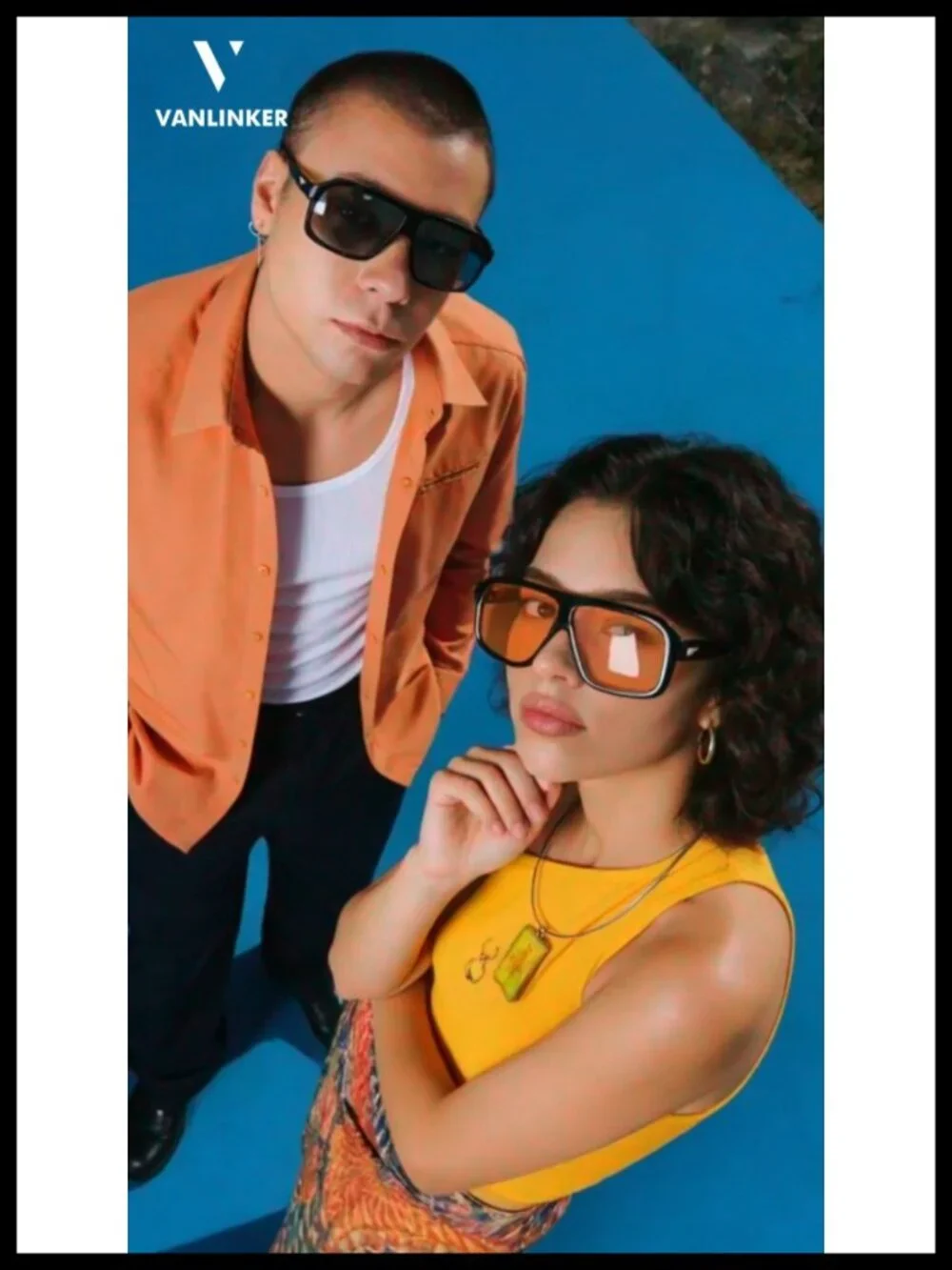 Oversized Square Aviator Polarized Sunglasses for Women Men UV400